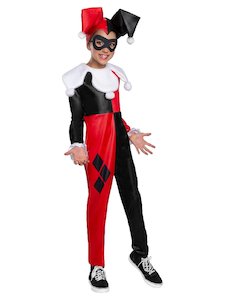 Harley Quinn Jumpsuit Costume for Kids - DC Super Hero Girls