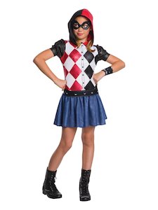 Harley Quinn Hoodie Costume for Kids - DC Super Hero Girls