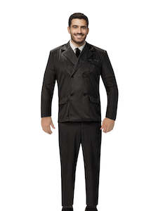 Netflix Shows Costumes And Accessories: Gomez Addams Costume for Adults - Wednesday (Netflix)