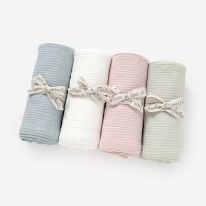 Organic Cotton Rib Swaddle Blanket