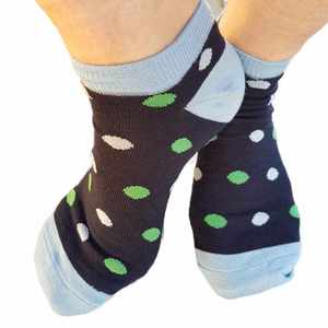 Products: Merino Crop Socks with Dots - one size fits most