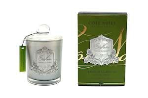 ** HALF PRICE ** Côte Noire 450g Candle - Silver vessel with Dome Lid - Country Garden