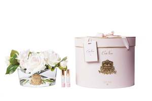 Cote Noire Luxury Oval Rose Bouquet - LTD Pink Blush - Pink Box - LOV20