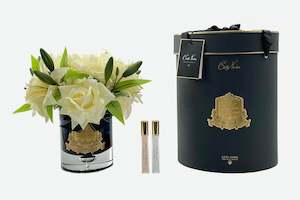 Luxury Lilies Roses: Cote Noire Luxury Lilies & Roses Dark Glass - Champagne - Gold Badge - LRLW05