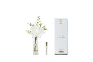 ** NEW ** Summer Rose White - Gold Badge - SRG01