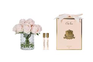 Perfumed Flowers: NEW - Cote Noire Herringbone Flower - Rose Buds - Clear - Champagne Pink - HCF15