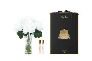 NEW - Cote Noire - Charente Seven Rose in Ivory White - Gold/Black Box - CH7R01