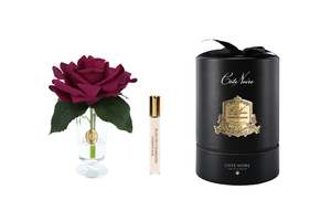 ** Discontinued ** Cote Noire - Charente Rose in OLD Carmine Red - Gold/Black Box - CHR04C