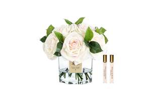 Luxury Flowers: NEW - Cote Noire Classic Tea Rose Bouquet - Blush - CTB02