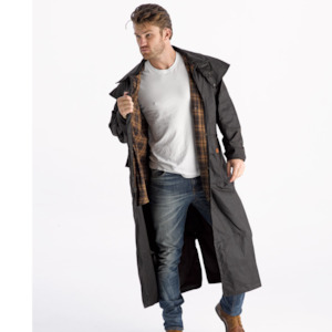 Womens: The Long Ridge Oilskin Full Length Coat