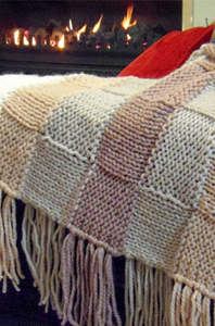 Quick N Easy: Cosy Lambswool Throw | Design P208
