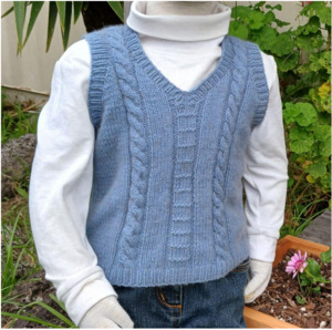 Possum Merino: Child's Vest | Design P386