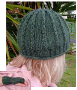 Possum Merino: Hat and Wrist Warmers | Design P385