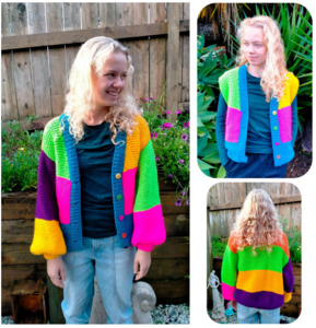 Striped Vest or Cardigan | Design P361