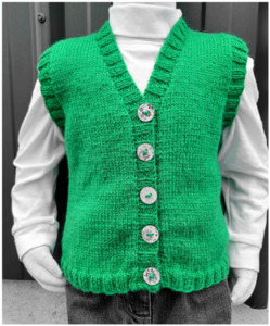 Buttoned Vest | Design P433