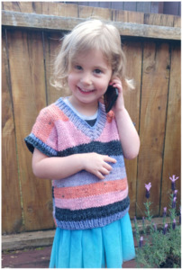 Child's V Neck Vest (or Jersey) | Design P418