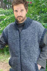 Mens Patterns: Mens Zipped Vest | Design P190