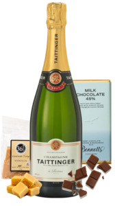 Champagne Gift Box: Taittinger Brut Reserve Champagne Gift Box