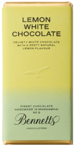 Bennetts Lemon White Chocolate Bar