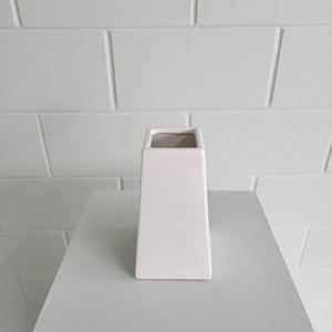 Products: White Pyramid Vase