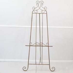 Products: Gold Metal Floor Standing Easel