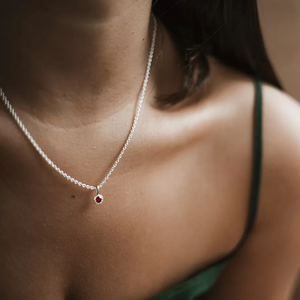 Products: Garnet Gemstone Necklace – Coveted Jewellery