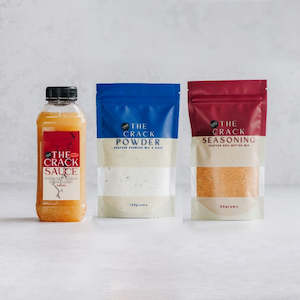 Frontpage: Ultimate Pack (1 Spicy Sauce, 1 Crack Seasoning & 1 Crack Chowder)