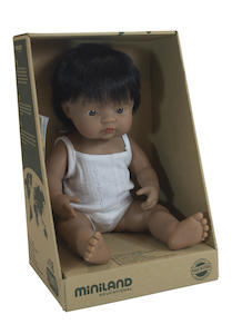 Baby Dolls: Miniland Doll Hispanic Boy 38cm