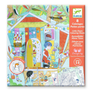 Colouring Drawing: Djeco Nina's Colouring Surprises