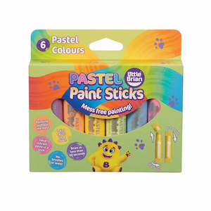 Colouring Drawing: Paint Sticks Pastel 6pk