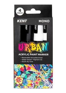 Paint Marker 6mm Nib Mono 4pk