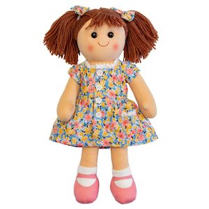 Rag Doll Harper with Floral Dress 35cm