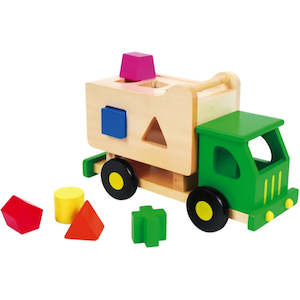 Wooden Vehicles: Sort N Tip Garbage Truck