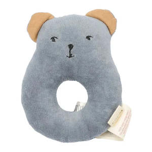 Fabelab Rattle - Bear Pigeon Blue