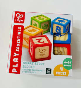 Sensory Toys: Hape Smart Start Blocks 4pc