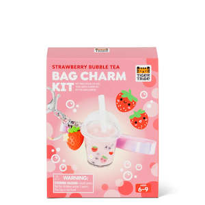 Art Craft: TT Bag Charm Kit - Strawberry Bubble Tea