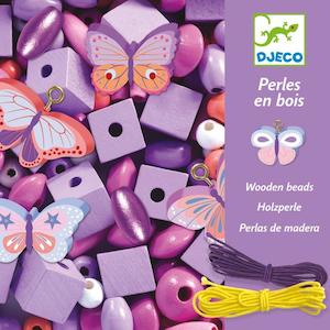 Craft Kits: Djeco Wooden Beads Butterflies
