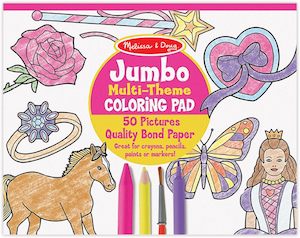 MD Jumbo Colouring Pad Pink
