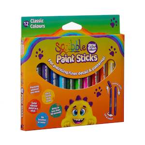 Colouring Drawing: Scribble Paint Sticks 12pk