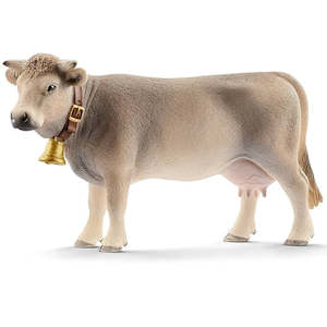 Schleich Farm: SC Braunvieh Cow (Grey Dot)