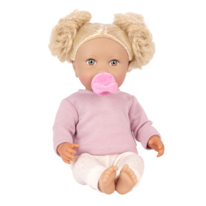 Lullababy 14" Doll Blonde Hair & Light Pink Top