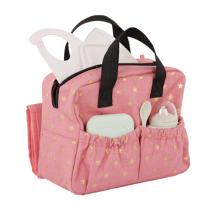 Baby Dolls: Lullababy Doll Diaper Bag Pink