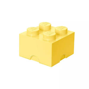 Lego Storage Brick 4 Cool Yellow