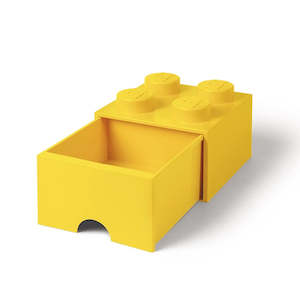Lego Storage Drawer 4 Knobs Yellow