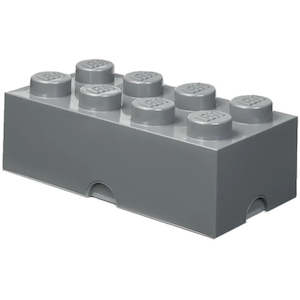 Lego Storage Brick 8 Dark Grey