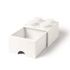 Lego Storage Drawer 4 Knobs White