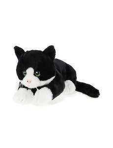 General Animals: Keeleco Kitten Black and White 30cm