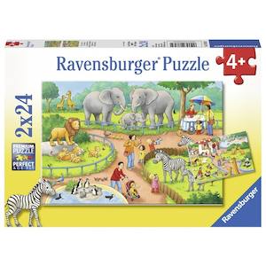 Puzzles: RB A Day at the Zoo 2x24pc