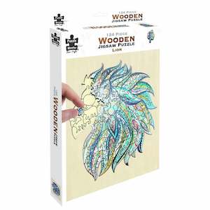 Wooden Puzzles: Wooden Jigsaw Lion 124pc