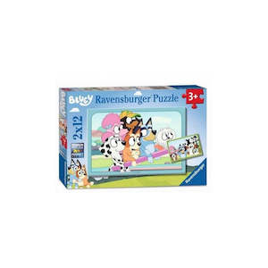 Puzzles 2 5 Years: RB Fun with Bluey 2x12pc